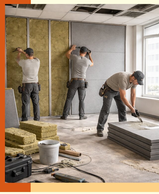 Профессиональная шумоизоляция офисов в Холмске для комфорта сотрудников