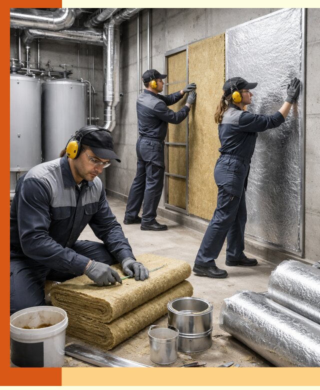 Шумоизоляция котельной в Холмске: профессиональный монтаж и материалы