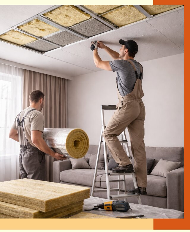 Шумоизоляция потолка в Холмске от 2311 руб. под ключ | Профессионально — ТепломастерХлм