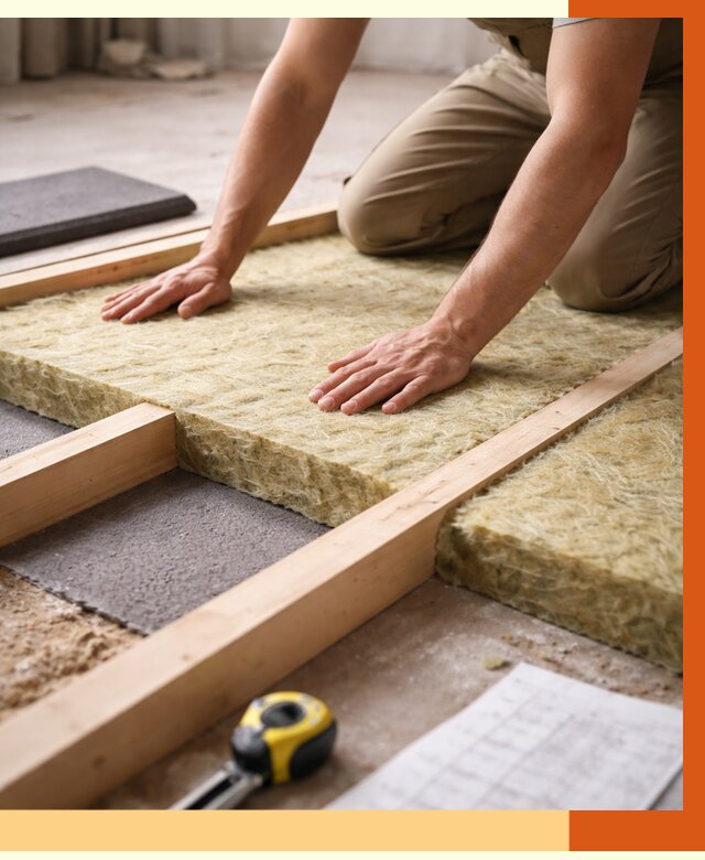 Шумоизоляция пола в Холмске от 1284 руб./м² — профессиональная звукоизоляция | ТепломастерХлм