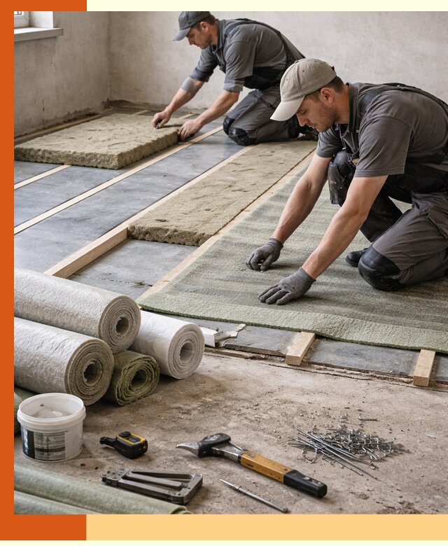 Шумоизоляция пола в Холмске — профессиональная звукоизоляция помещений