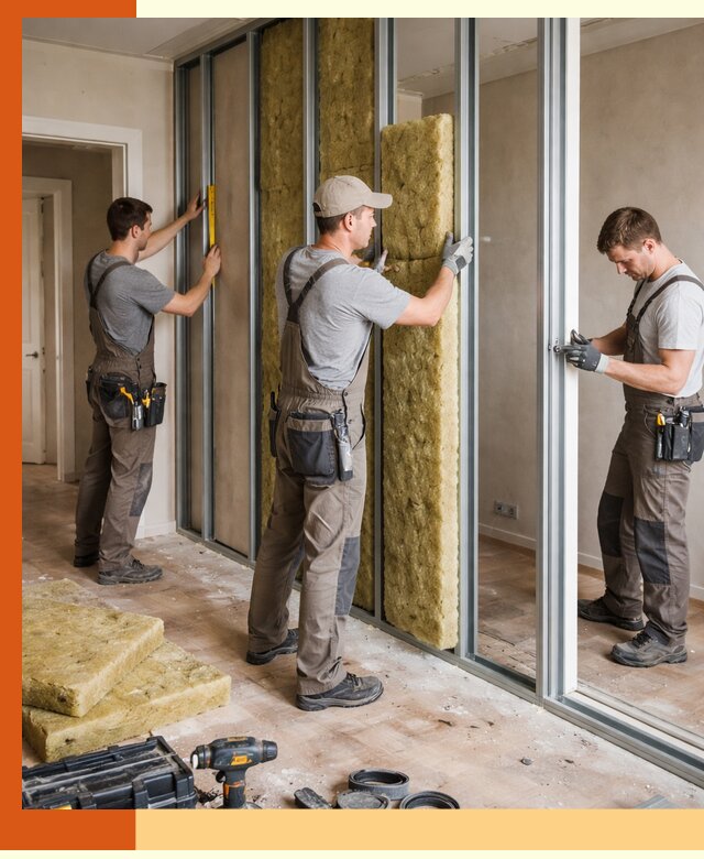 Шумоизоляция межкомнатных перегородок в Холмске эффективно и надёжно