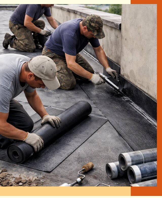 Гидроизоляция кровли в Холмске от 4622 руб. — профессиональная гидроизоляция крыши | ТепломастерХлм