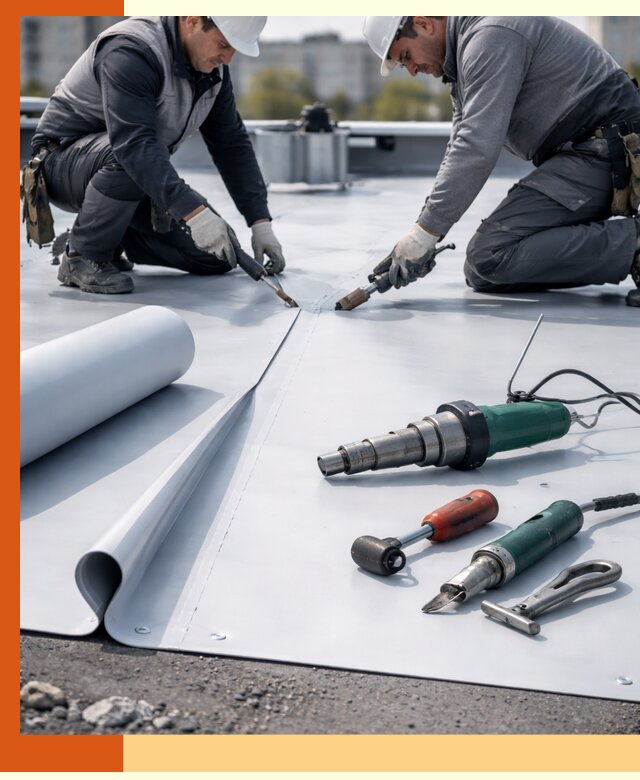 Гидроизоляция мембранной кровли в Холмске: монтаж и ремонт быстро