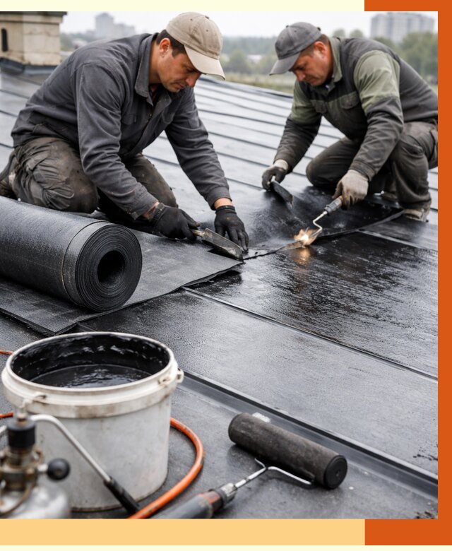 Гидроизоляция фальцевой кровли в Холмске от 7703 руб. под ключ | ТепломастерХлм