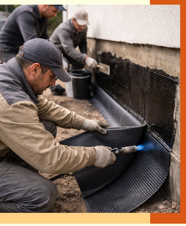 Гидроизоляция цоколя и отмостки в Холмске от 8730 руб. — ТепломастерХлм