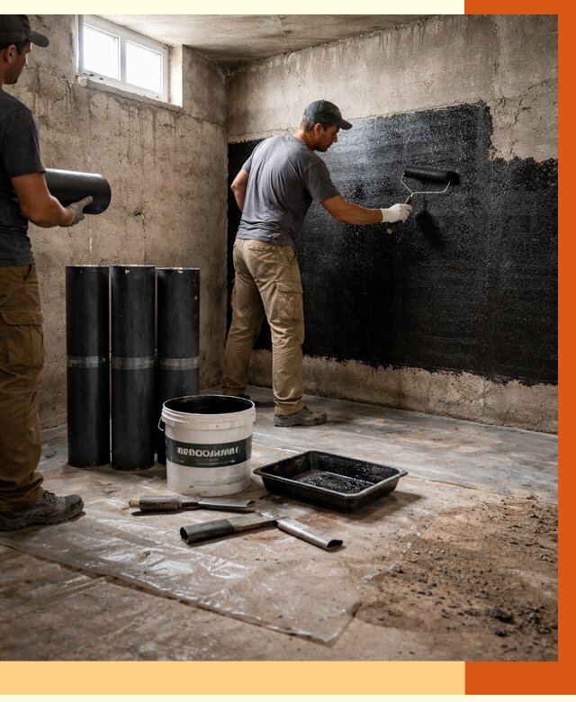 Гидроизоляция подвала в Холмске от 3595 руб. под ключ | Профессионально — ТепломастерХлм