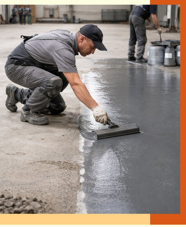 Гидроизоляция промышленного пола в Холмске от 1233 руб./м2 — ТепломастерХлм специалисты под ключ