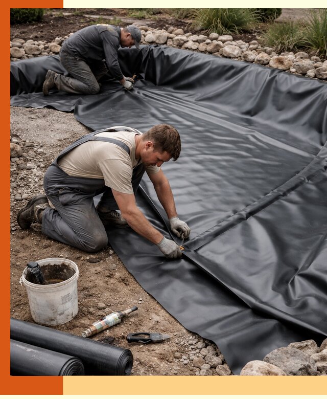 Гидроизоляция пруда в Холмске: надежная защита и герметизация