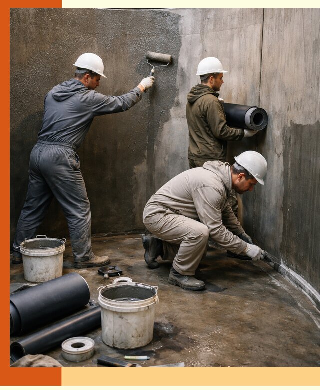 Гидроизоляция резервуара профессионально в Холмске