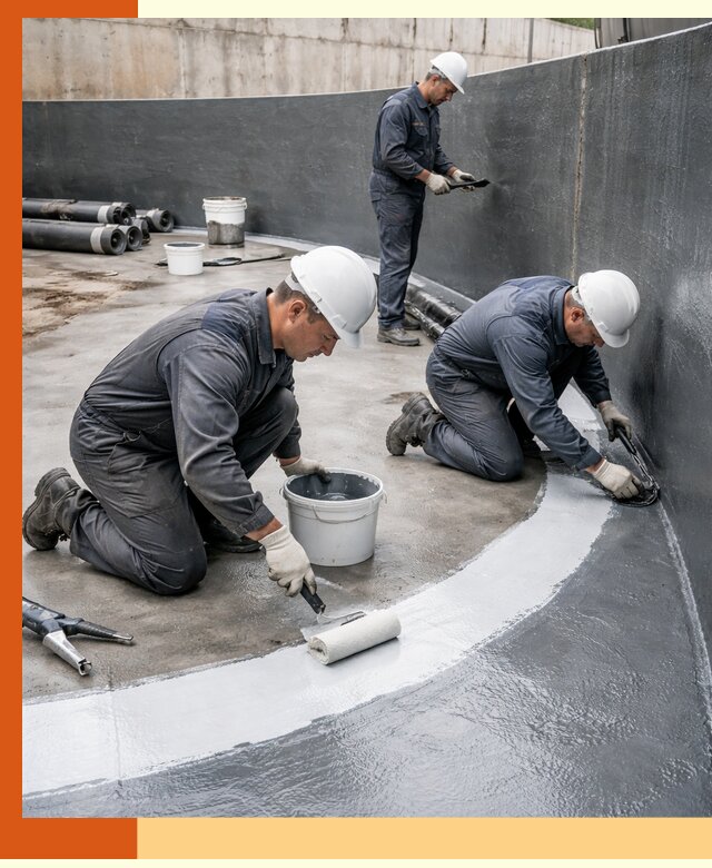 Гидроизоляция резервуара для топлива в Холмске