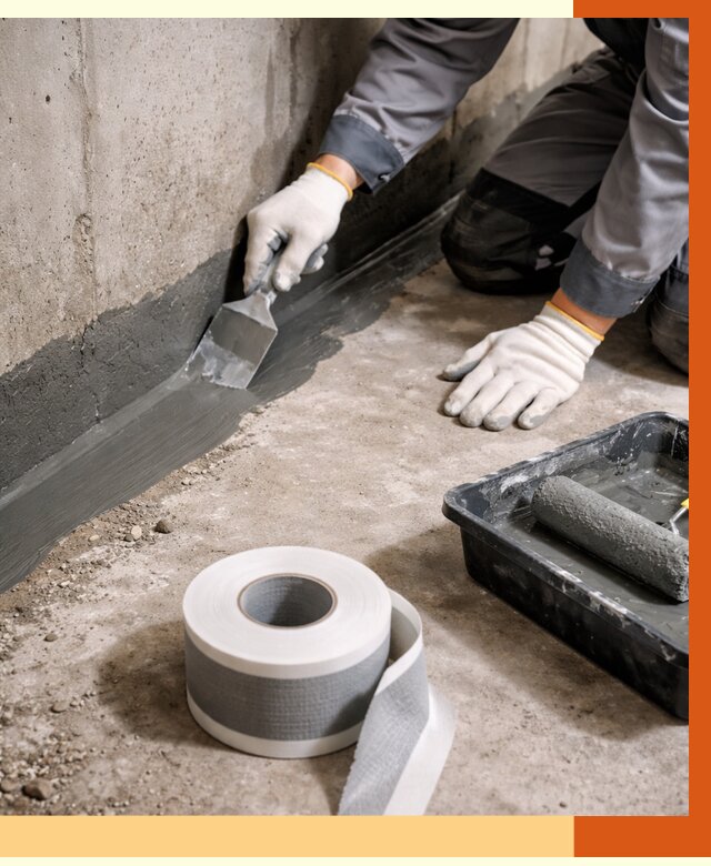 Гидроизоляция швов и герметизация стыков в Холмске от 1284 руб. | ТепломастерХлм