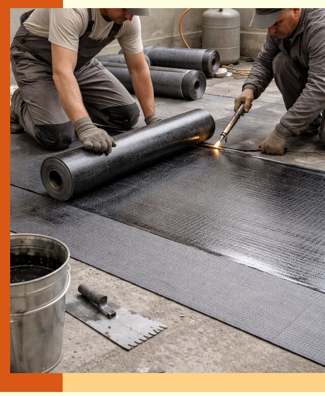 Монтаж гидроизоляционной мембраны в Холмске для зданий и конструкций