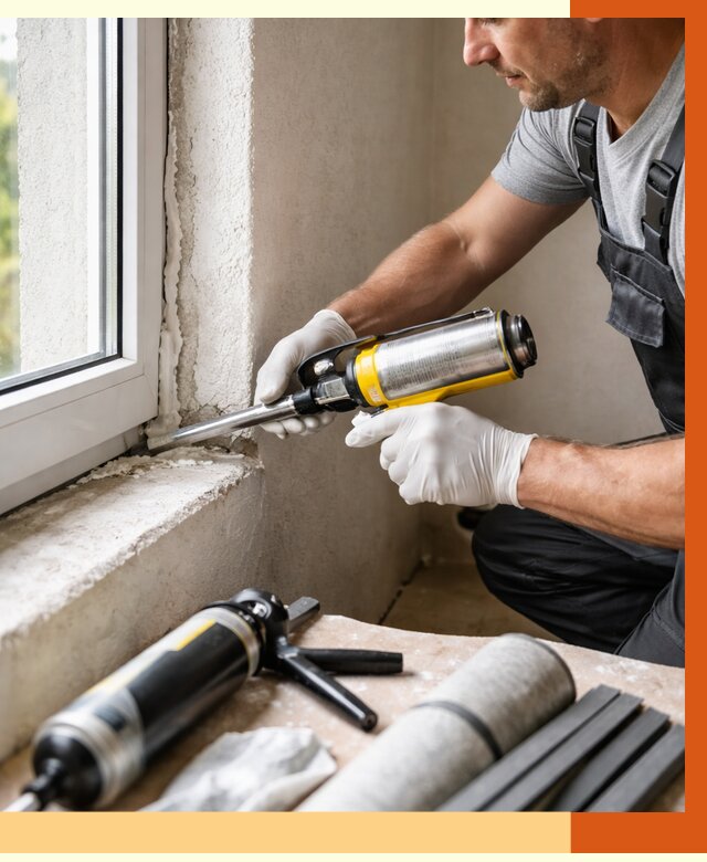 Герметизация стыков и примыканий в Холмске от 1233 руб. под ключ | ТепломастерХлм