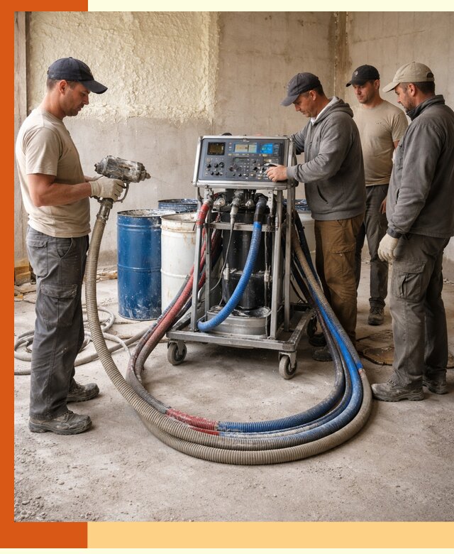 Аренда установки для напыления ППУ в Холмске на выгодных условиях